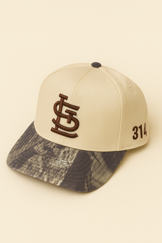 STL Cream/Real Tree Edge Camo Snapback Hat