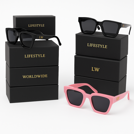 Lifestyle Worldwide Shades - Stylish Sunglasses with Black and Pink Options for Everyday Wear