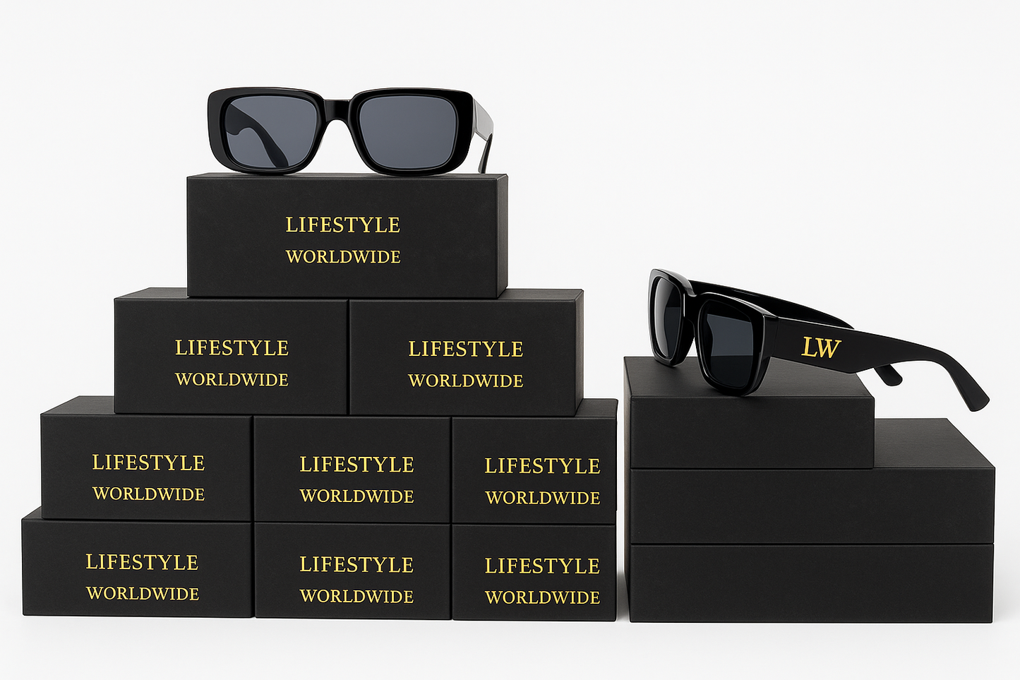 Lifestyle Worldwide Shades - Stylish Sunglasses with Black and Pink Options for Everyday Wear
