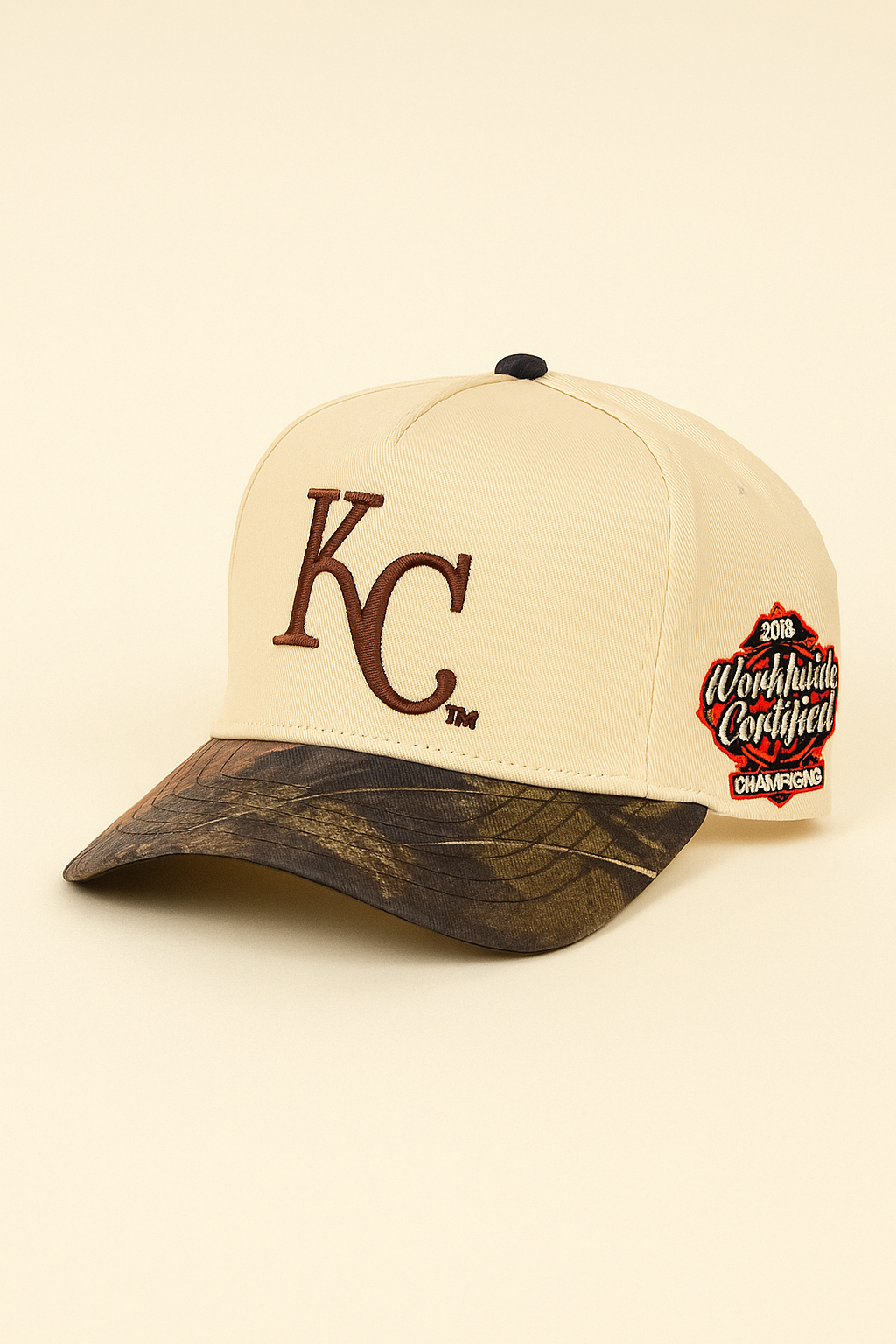 KC Cream/Real Tree Edge Camo Snapback Hat